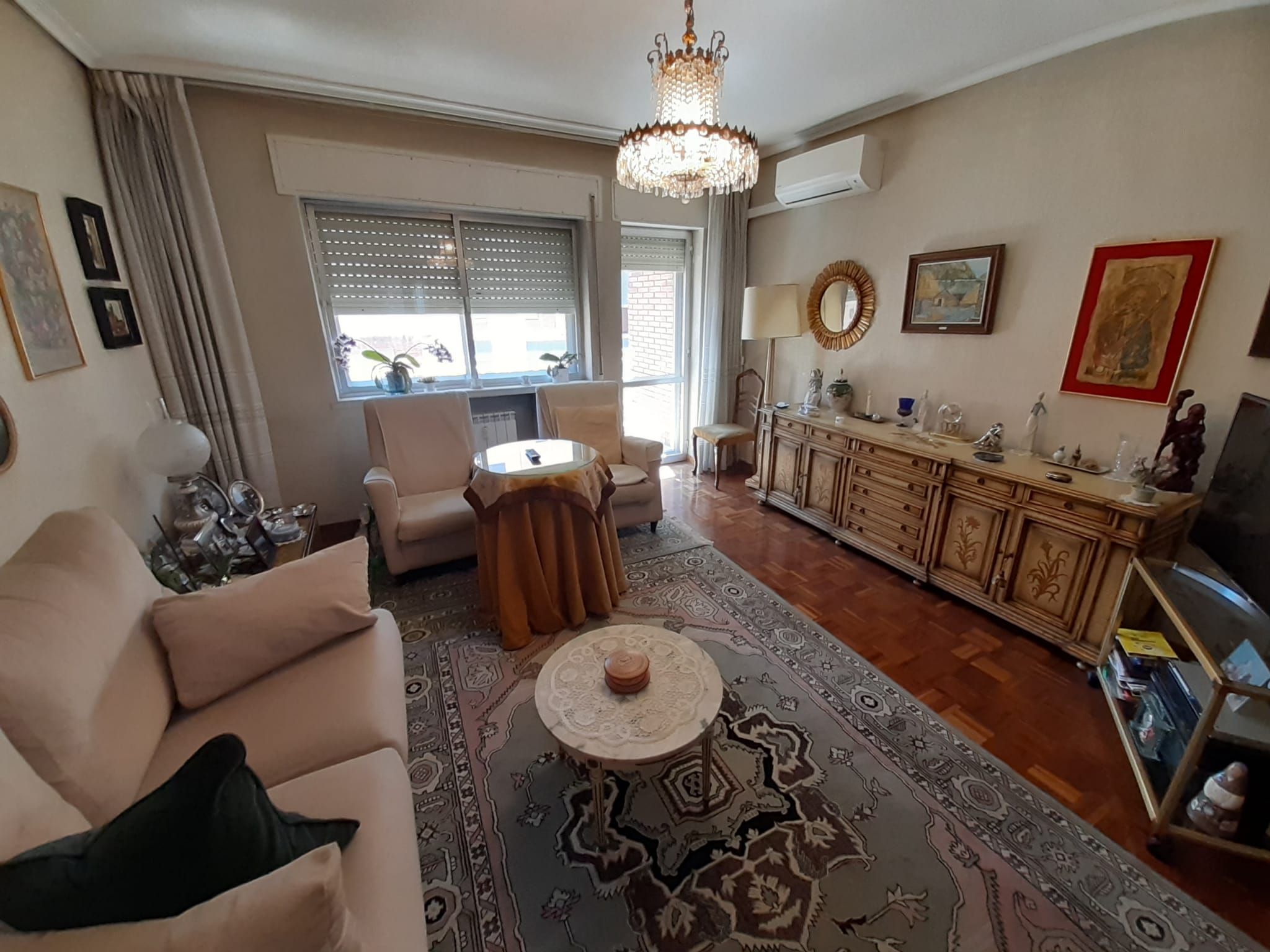 Living room of Flat for sale in Zamora Capital   with Air Conditioner, Heating and Parquet flooring