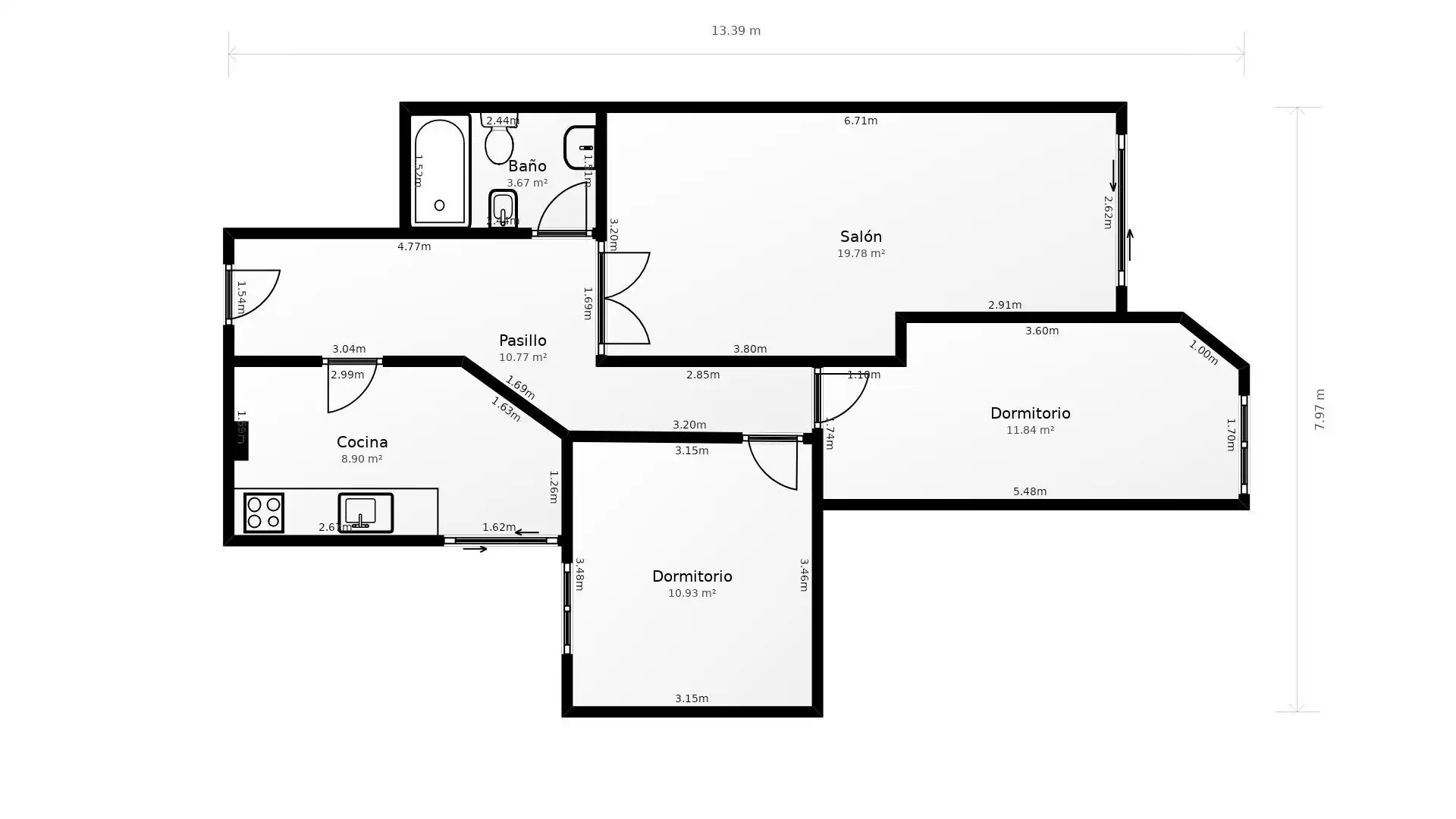 Wohnung zum Verkauf in Benavente mit Heizung und Balkon