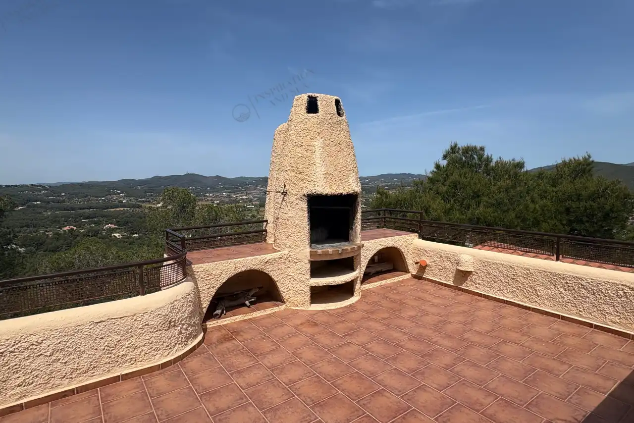 Terrassa de Casa o xalet de lloguer en Santa Eulària des Riu amb Aire condicionat, Jardí privat i Terrassa
