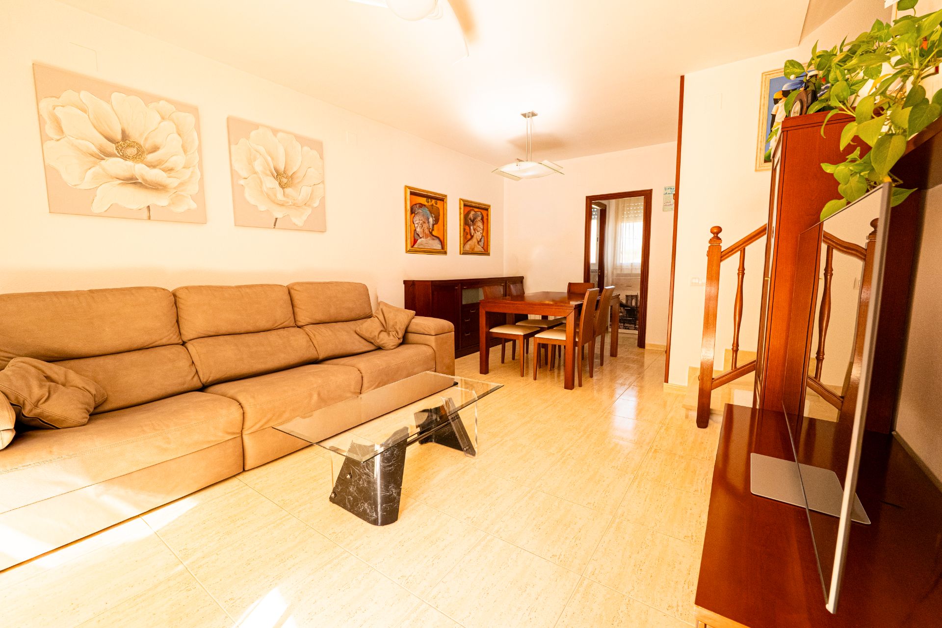 Living room of Single-family semi-detached for sale in El Vendrell  with Air Conditioner, Terrace and Storage room