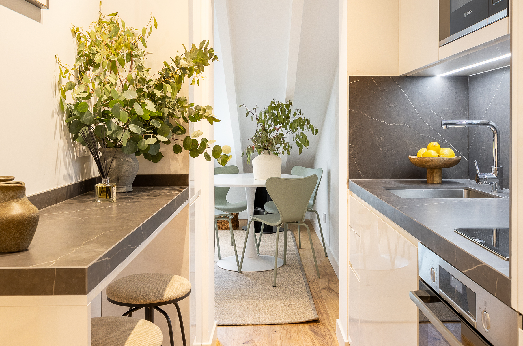 Cuina de Apartament en venda en  Madrid Capital amb Aire condicionat, Calefacció i Terrassa