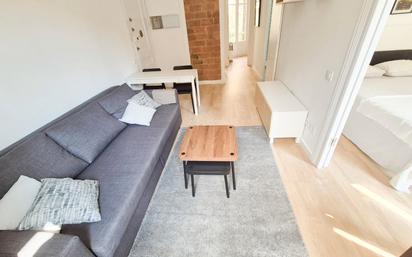 Living room of Flat to rent in  Barcelona Capital  with Furnished, Balcony and Pets allowed
