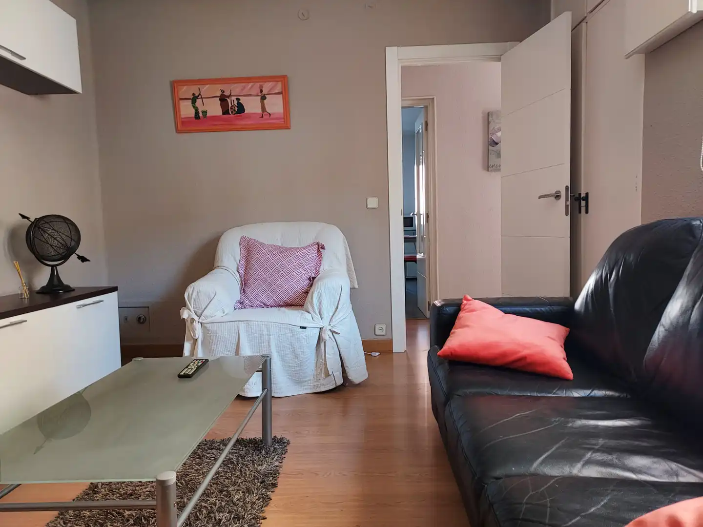 Sala d'estar de Pis de lloguer en  Pamplona / Iruña amb Calefacció, Parquet i Moblat