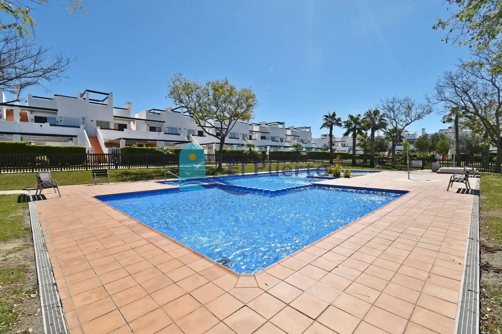 Jardín de Piso en venta en Alhama de Murcia con Jardín privado, Terraza y Amueblado