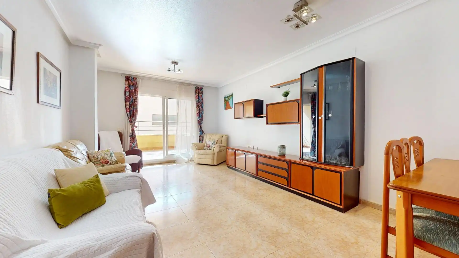 Living room of Flat for sale in Pilar de la Horadada  with Furnished and Balcony