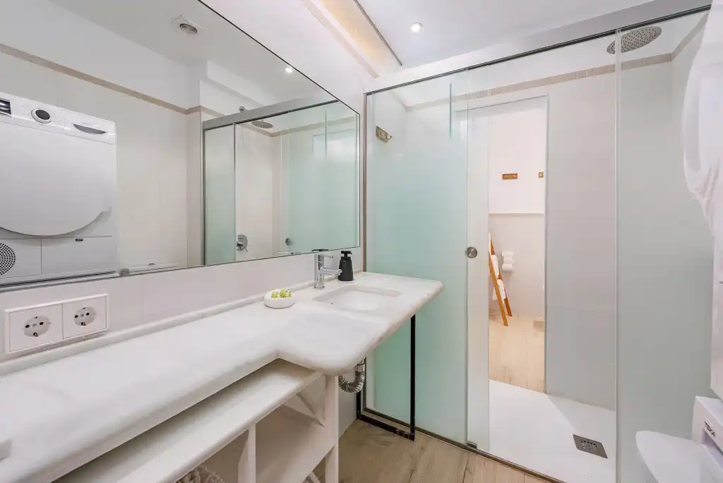 Bany de Apartament en venda en Pollença amb Aire condicionat, Moblat i Internet