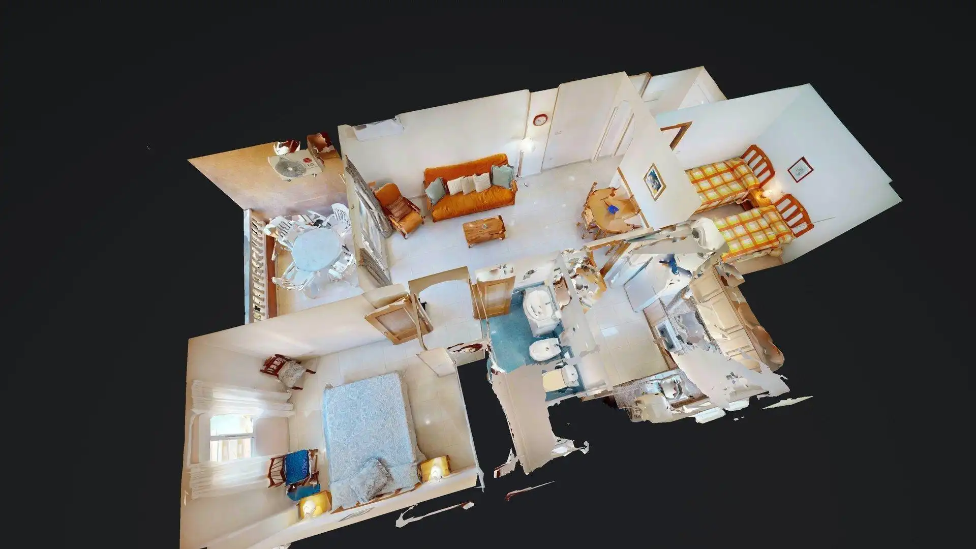 Dormitori de Apartament en venda en Elche / Elx amb Aire condicionat, Terrassa i Moblat