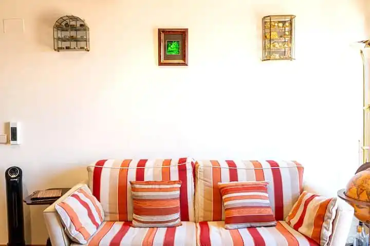 Living room of Attic for rent in Madrid  with Air Conditioner, Parquet flooring and Terrace