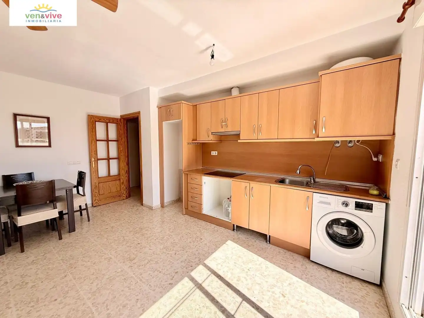 Kitchen of Flat for sale in Roquetas de Mar  with Air Conditioner, Terrace and Community pool