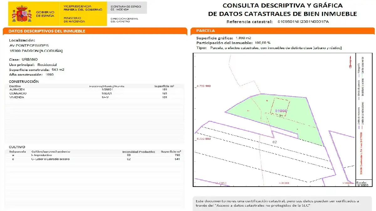 Residential for sale in PONTECESURES PADRON, -1, Padrón