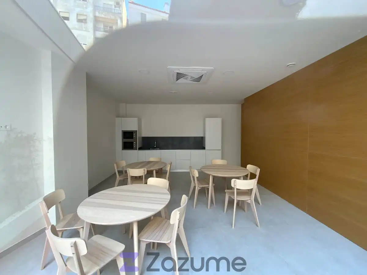 Dining room of Flat for rent in Valencia  with Air Conditioner, Heating and Private garden
