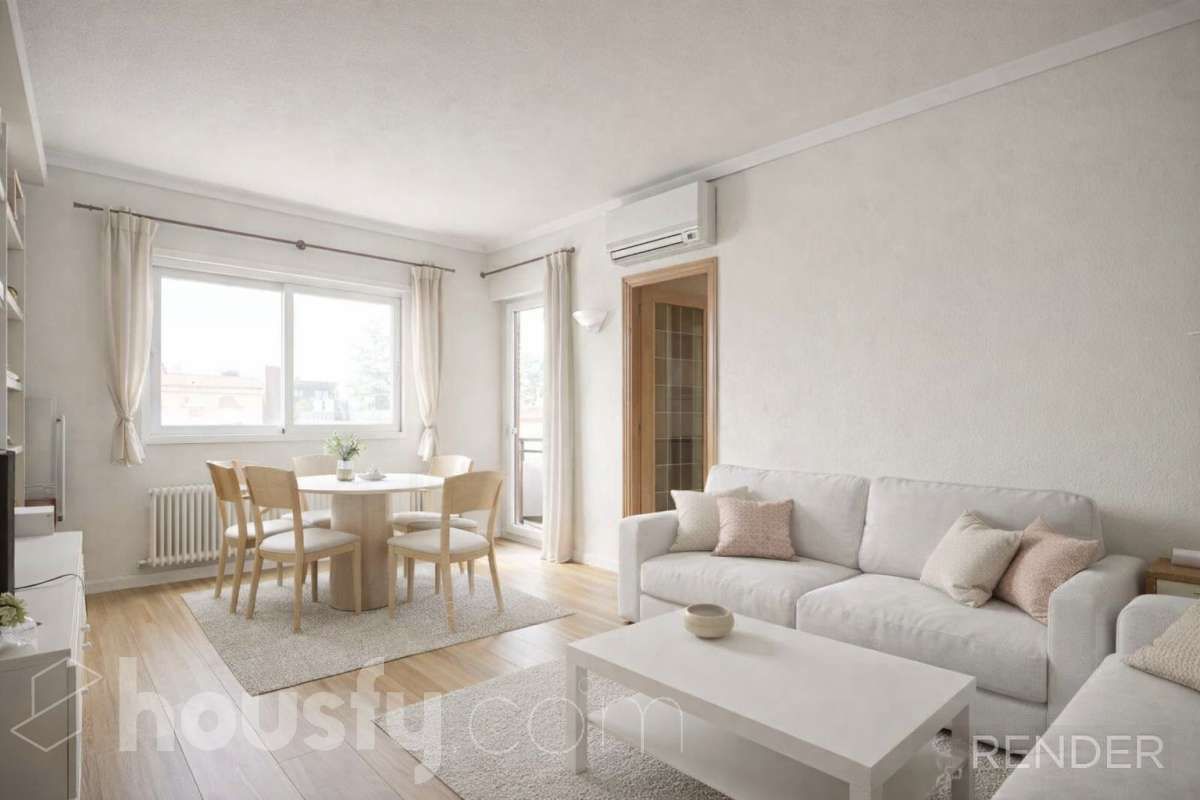Living room of Flat for sale in  Madrid Capital  with Terrace and Storage room