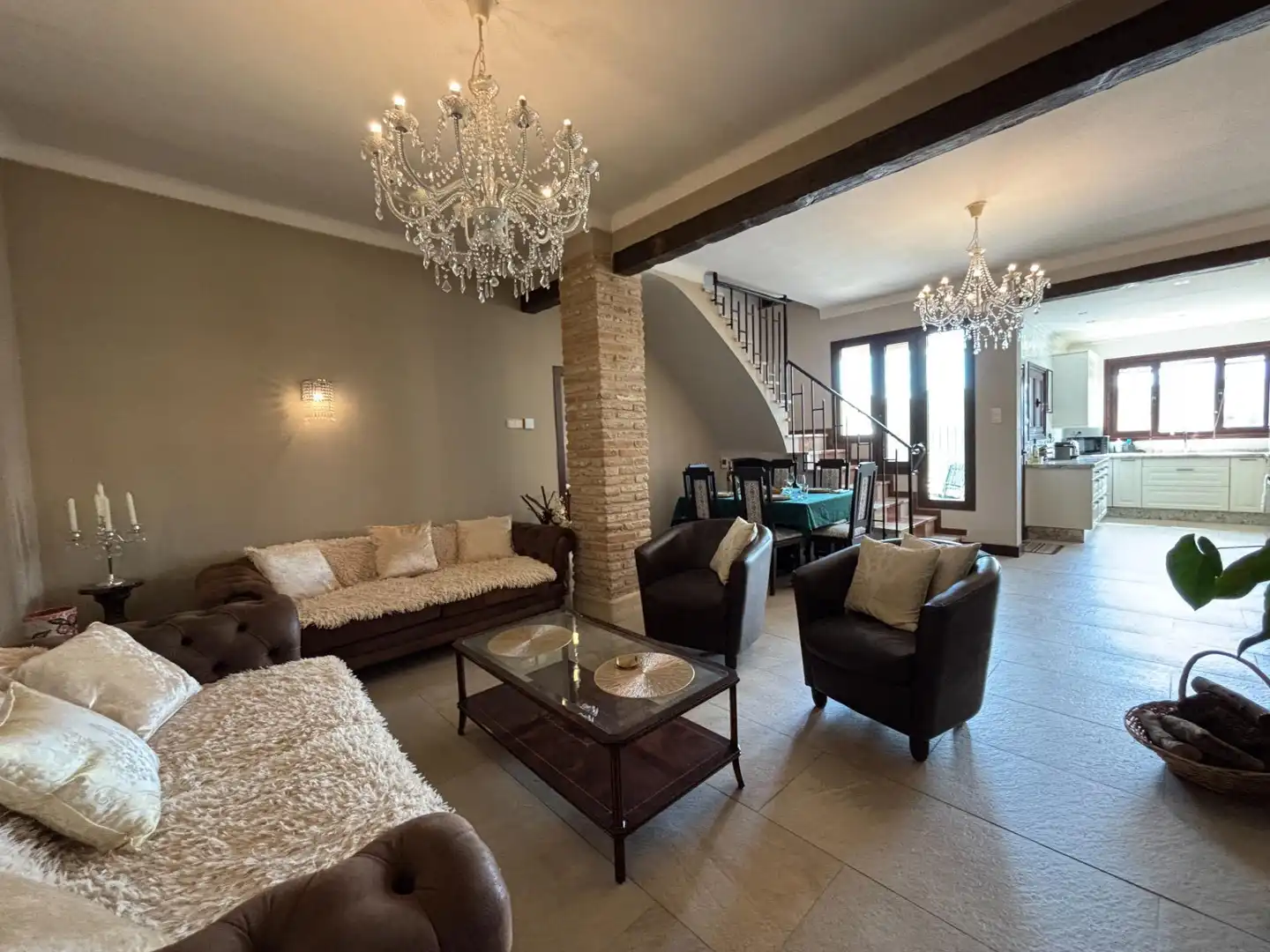 Sala de estar de Casa adosada en venta en Antequera con Calefacción, Terraza y Trastero