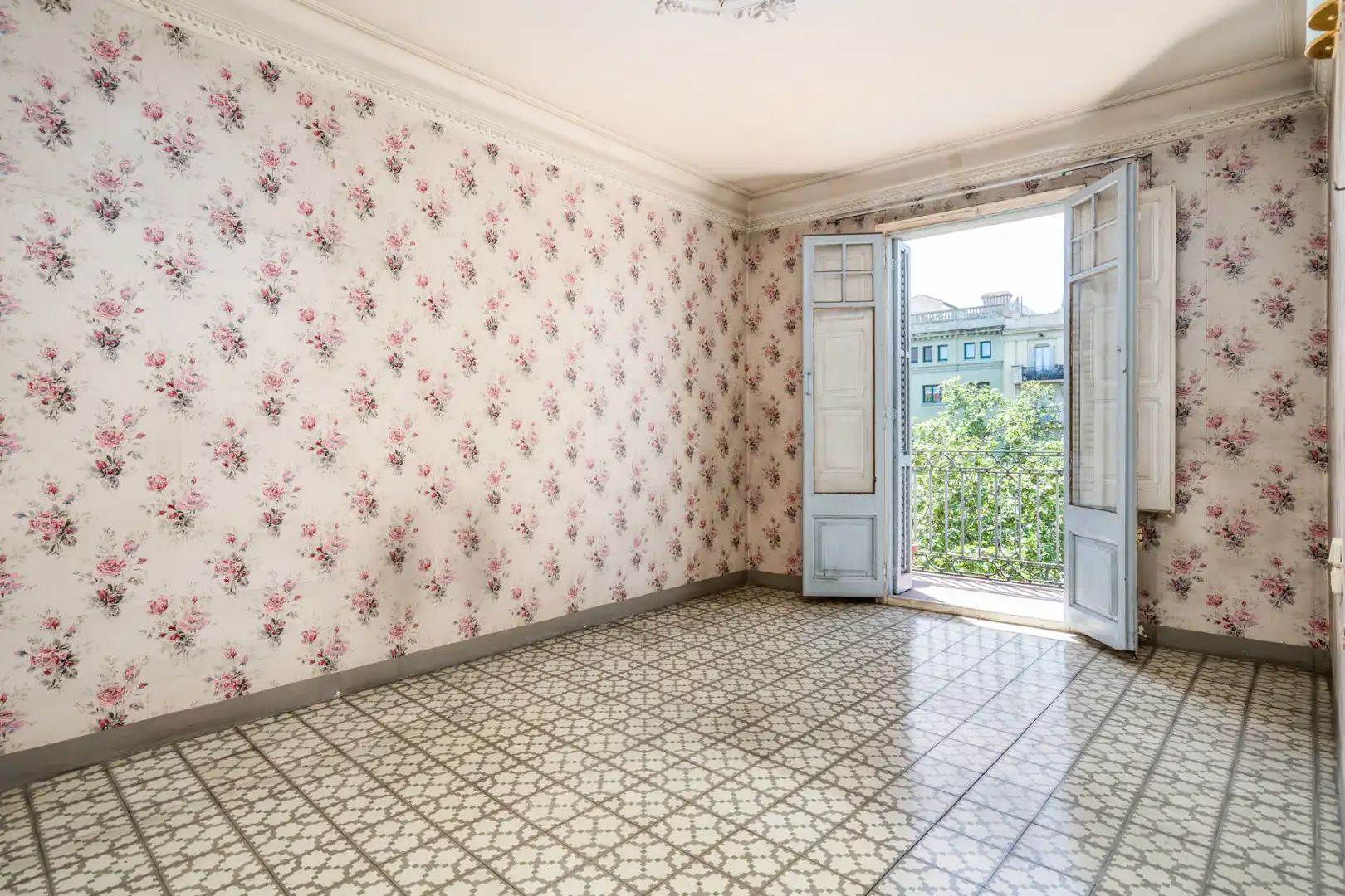 Sala de estar de Piso en venta en Barcelona con Balcón