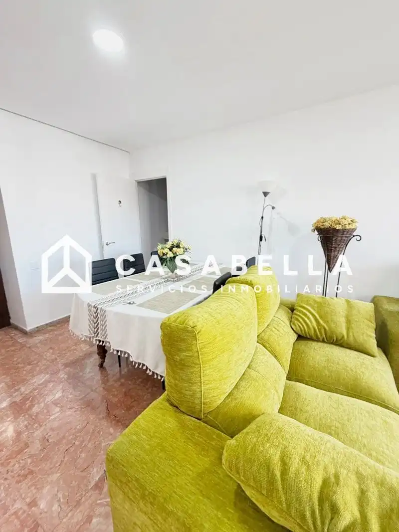Wohnzimmer von Wohnung zur Miete in Valencia mit Klimaanlage, Heizung und Terrasse