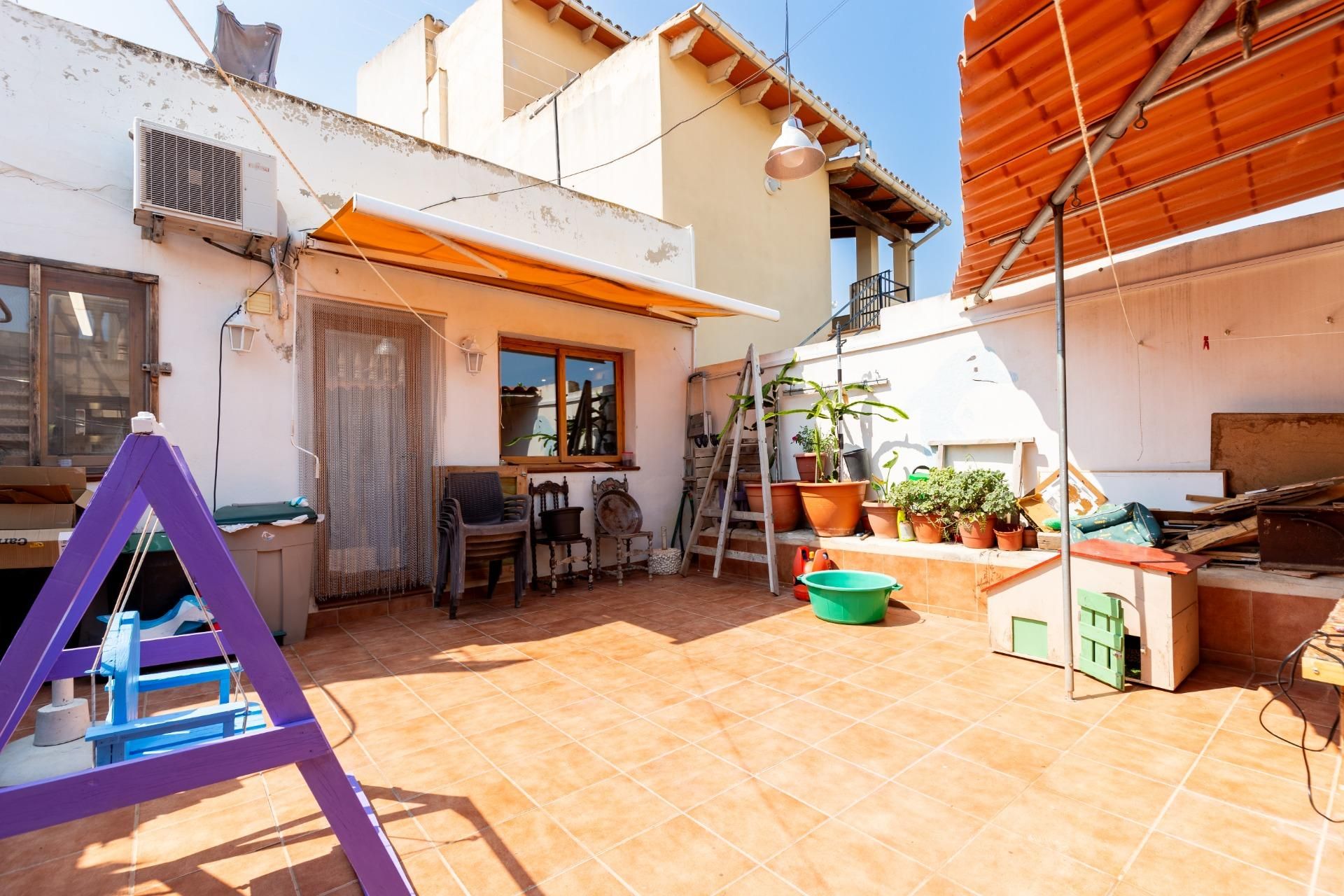 Terrace of Single-family semi-detached for sale in Maria de la Salut  with Air Conditioner, Terrace and Storage room