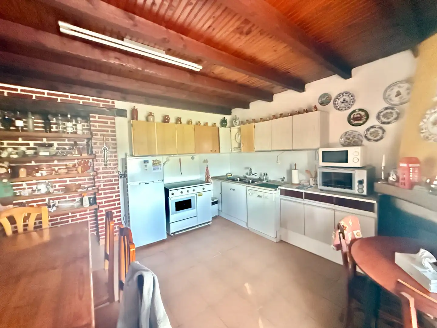Cocina de Finca rústica en venta en Palencia con Calefacción, Trastero y Amueblado