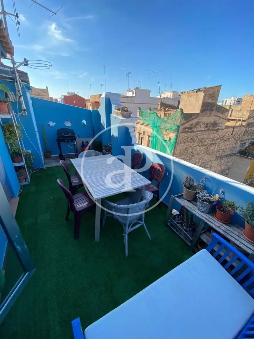 Terraza de Piso de alquiler en Valencia con Aire acondicionado, Calefacción y Terraza