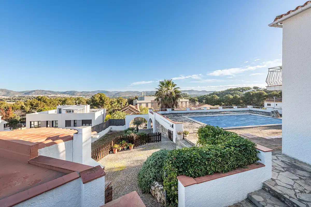 Exterior view of Houses for sale in Sant Pere de Ribes  with Heating, Terrace and Swimming Pool