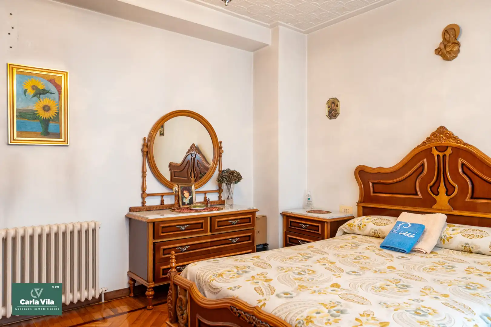 Bedroom of Flat for sale in Lugo  with Heating, Parquet flooring and Terrace