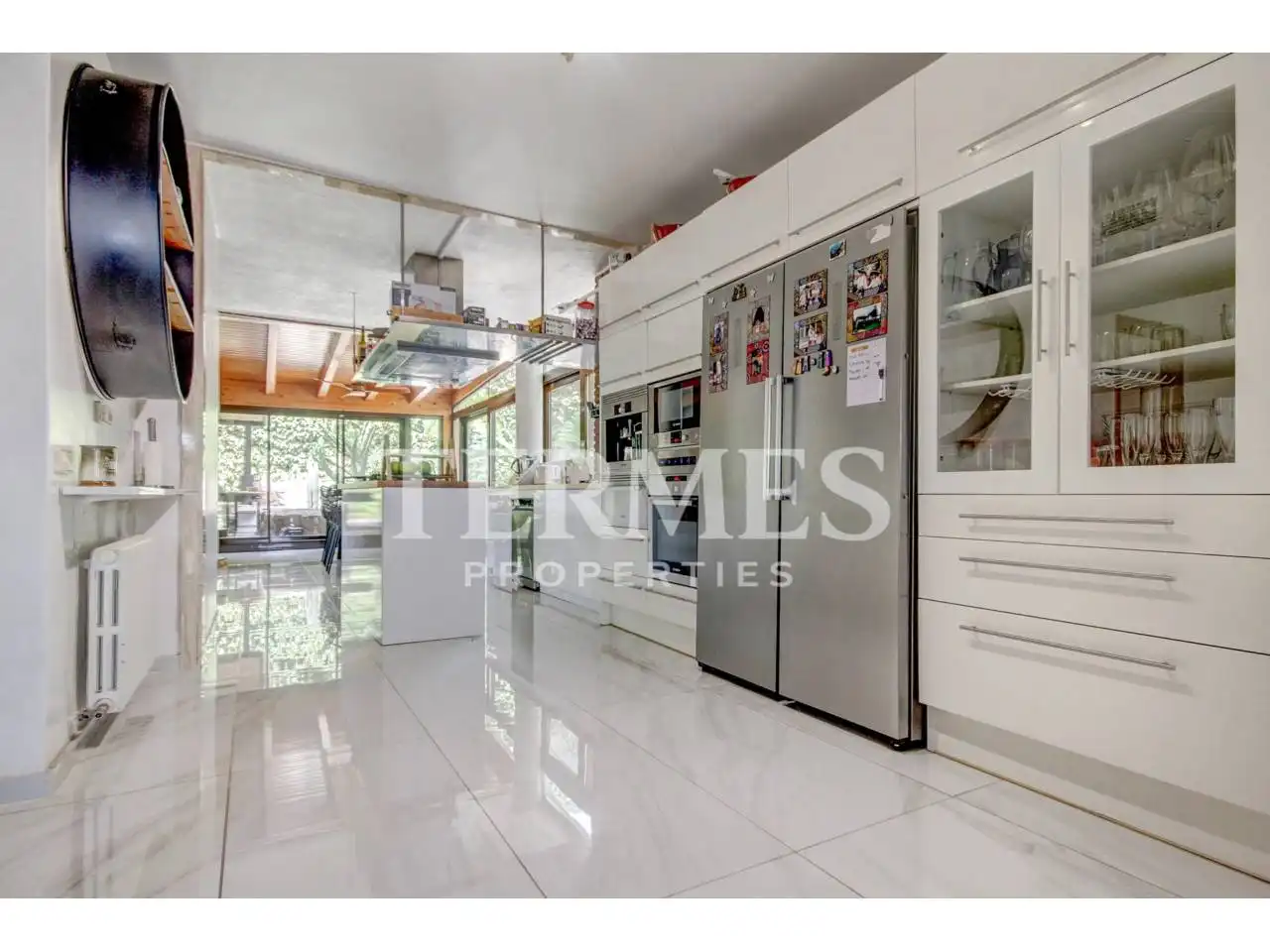 Küche von Haus oder Chalet zur Miete in Castelldefels mit Klimaanlage, Privatgarten und Terrasse