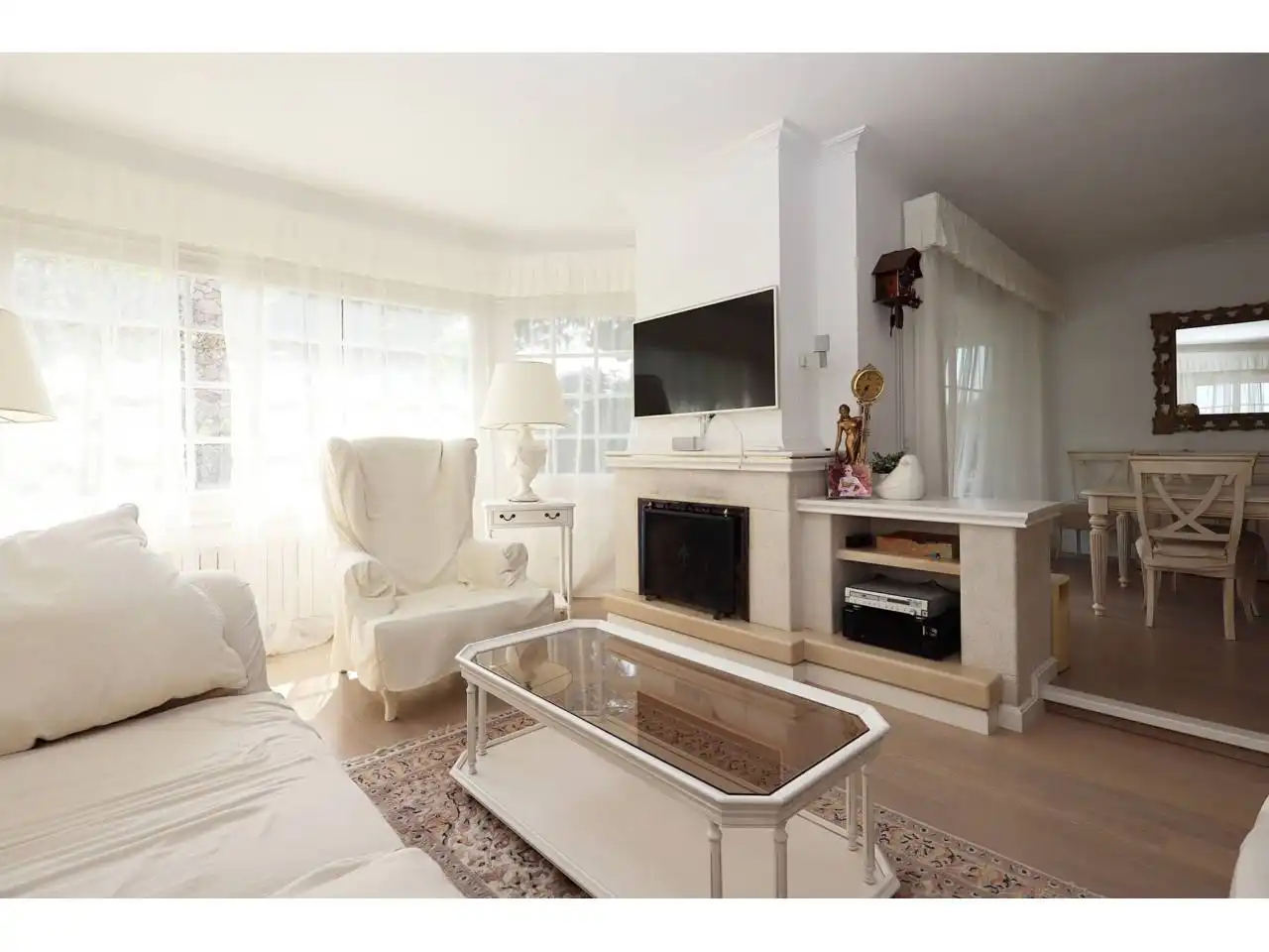 Sala d'estar de Casa o xalet en venda en Lloret de Mar amb Aire condicionat, Jardí privat i Terrassa