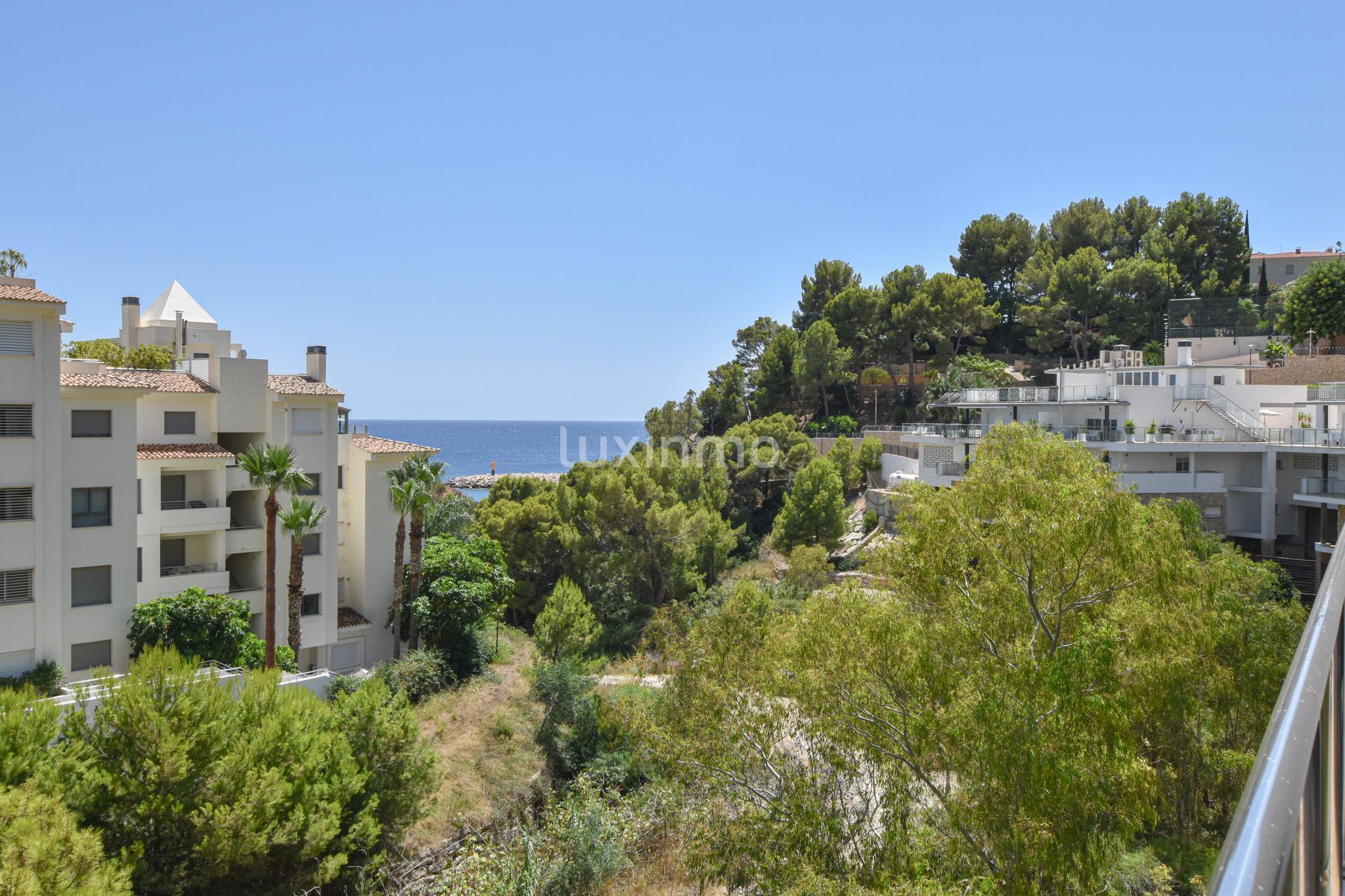 Exterior view of Single-family semi-detached for sale in Altea  with Air Conditioner, Terrace and Swimming Pool