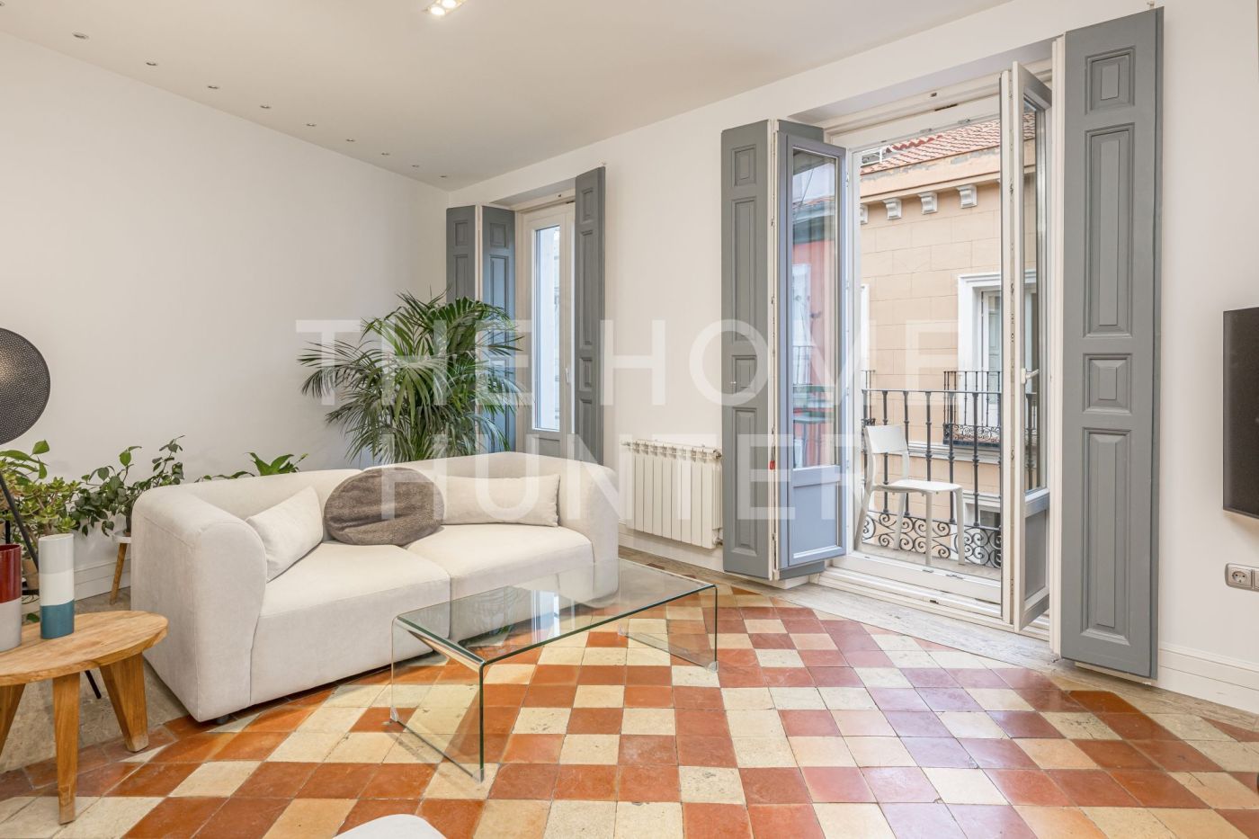 Sala d'estar de Pis de lloguer en  Madrid Capital amb Aire condicionat, Calefacció i Moblat