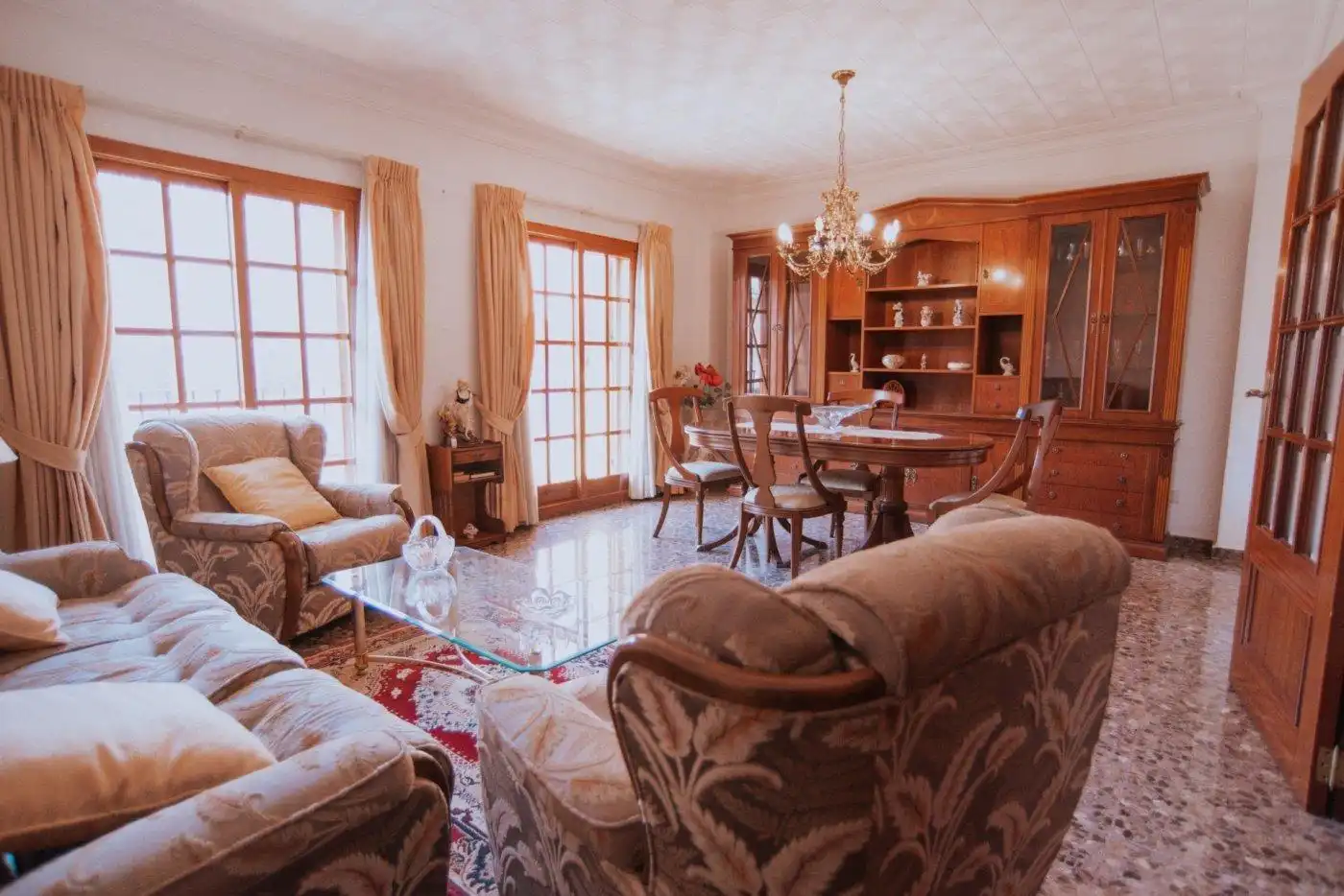 Sala de estar de Casa adosada en venta en Albuixech