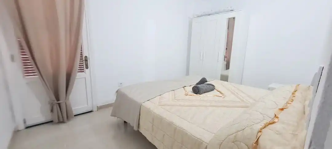 Schlafzimmer von Einfamilien-Reihenhaus zur Miete in Alcúdia mit Klimaanlage, Privatgarten und Terrasse