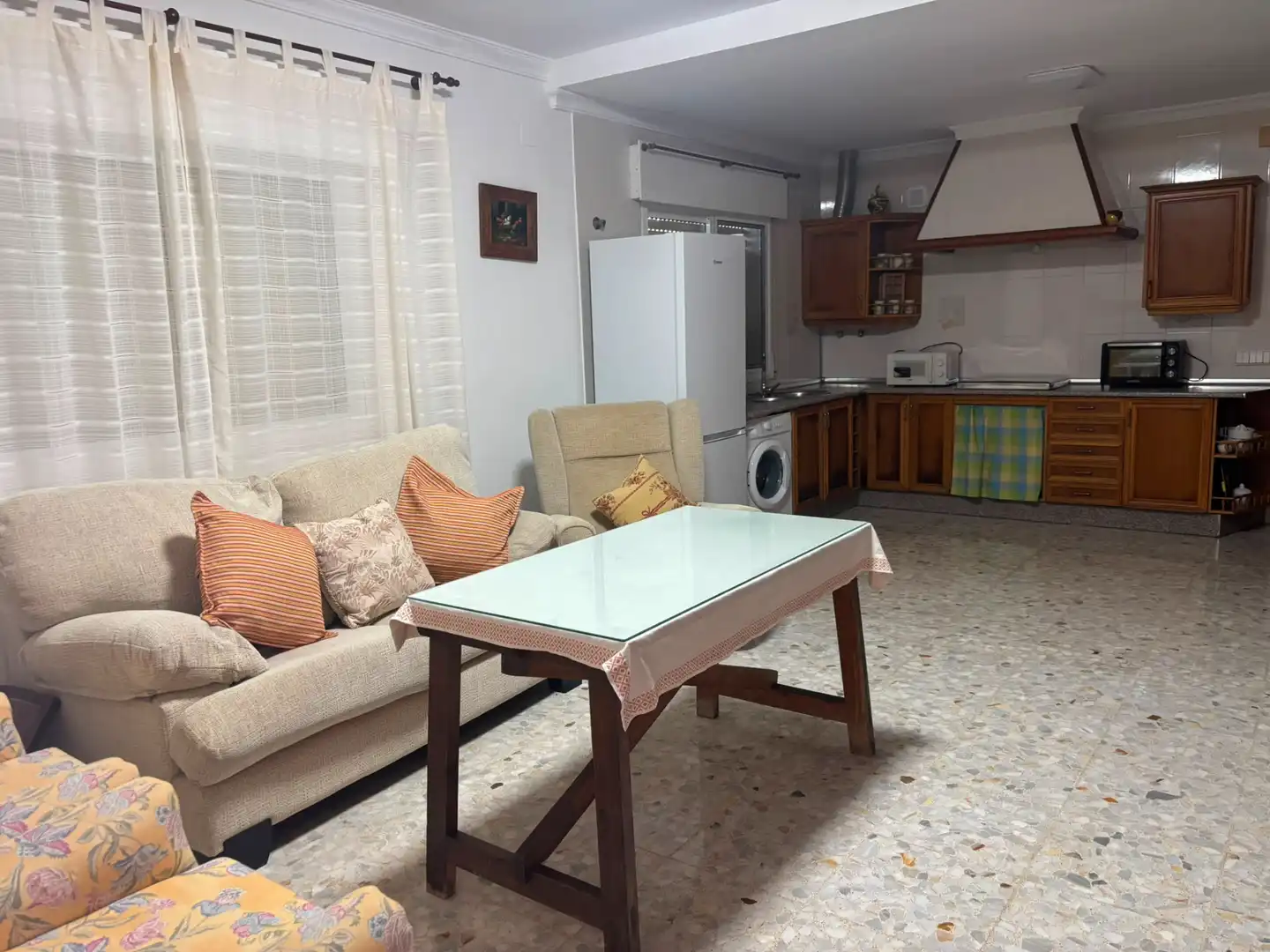 Sala de estar de Casa o chalet de alquiler en Chipiona con Calefacción, Jardín privado y Terraza