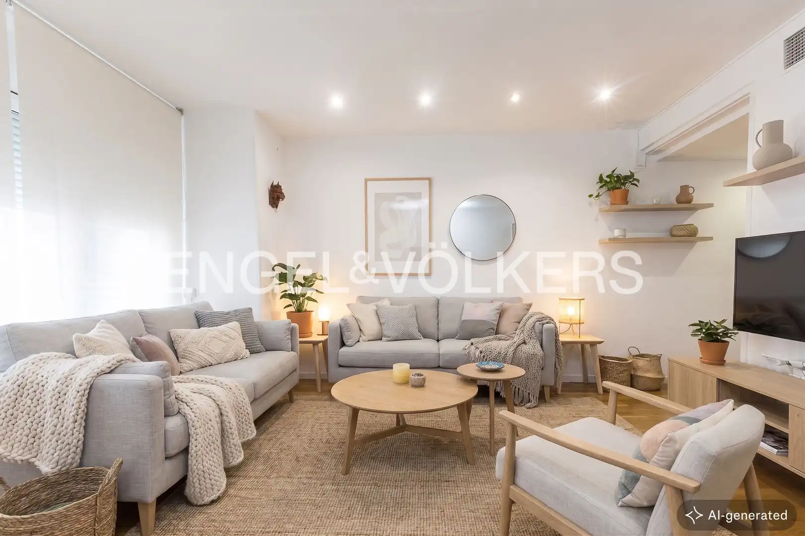 Sala de estar de Piso en venta en Barcelona con Aire acondicionado, Calefacción y Balcón