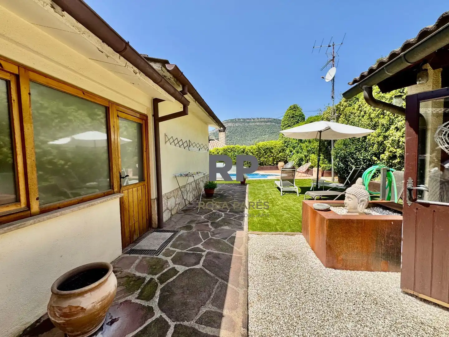 Jardí de Casa o xalet en venda en Aiguafreda amb Calefacció, Jardí privat i Terrassa