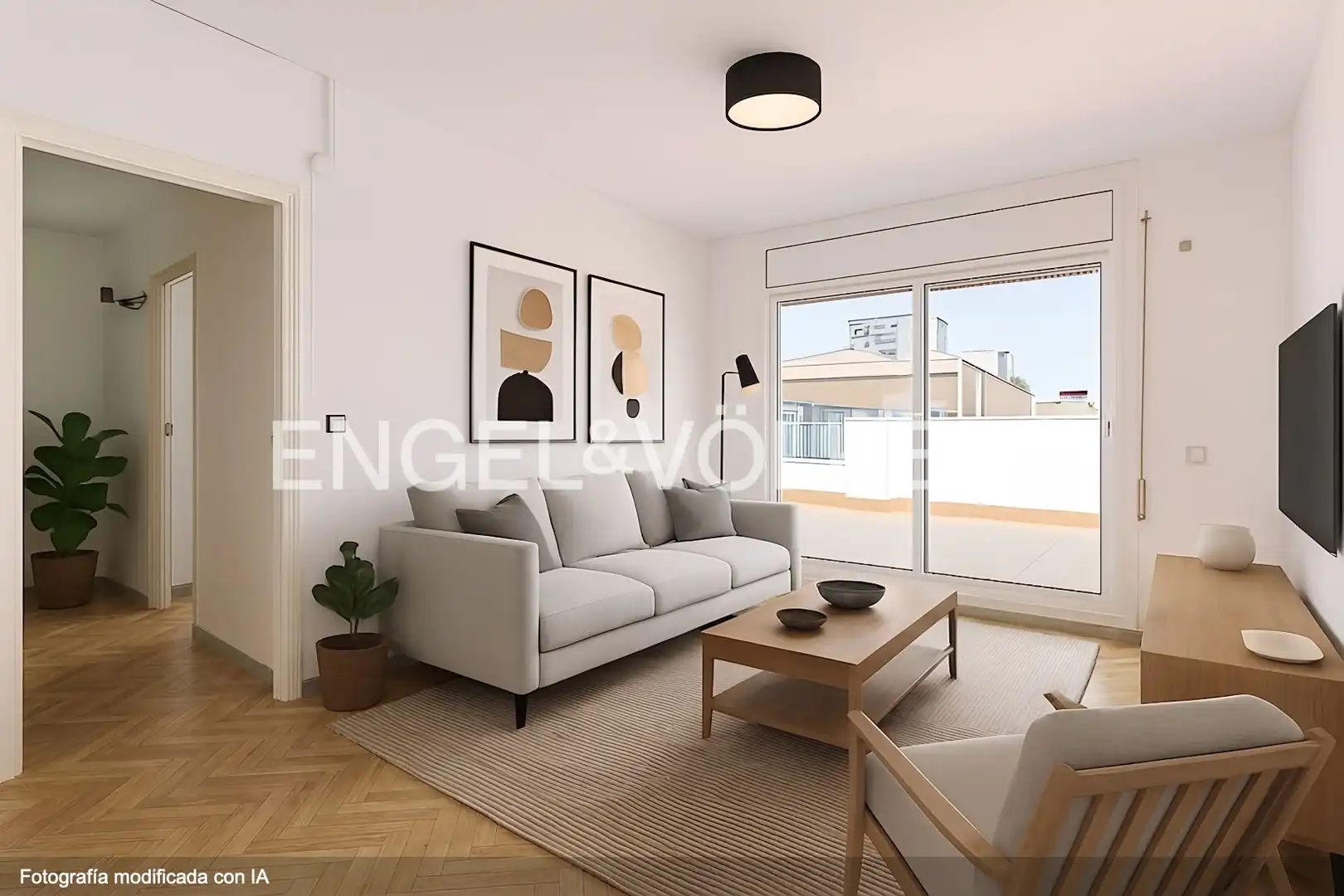 Sala de estar de Piso en venta en Sant Boi de Llobregat con Calefacción, Terraza y Balcón