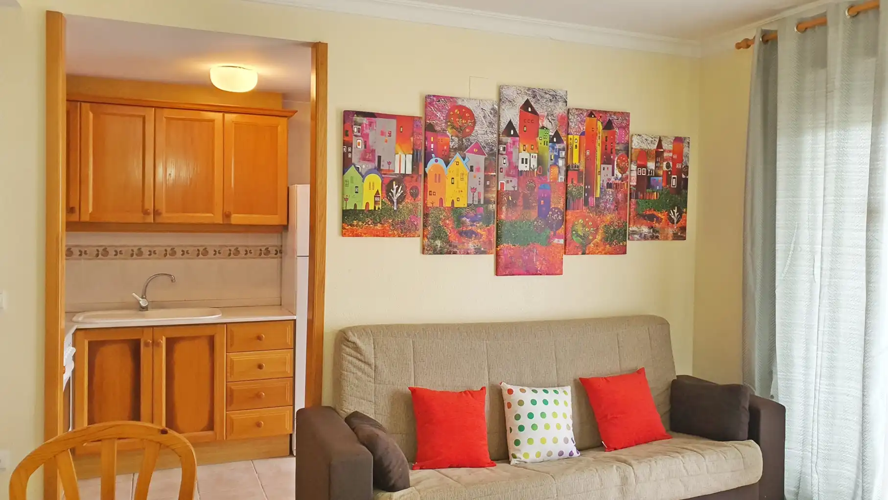 Sala de estar de Apartamento de alquiler en Xeraco con Aire acondicionado, Calefacción y Terraza