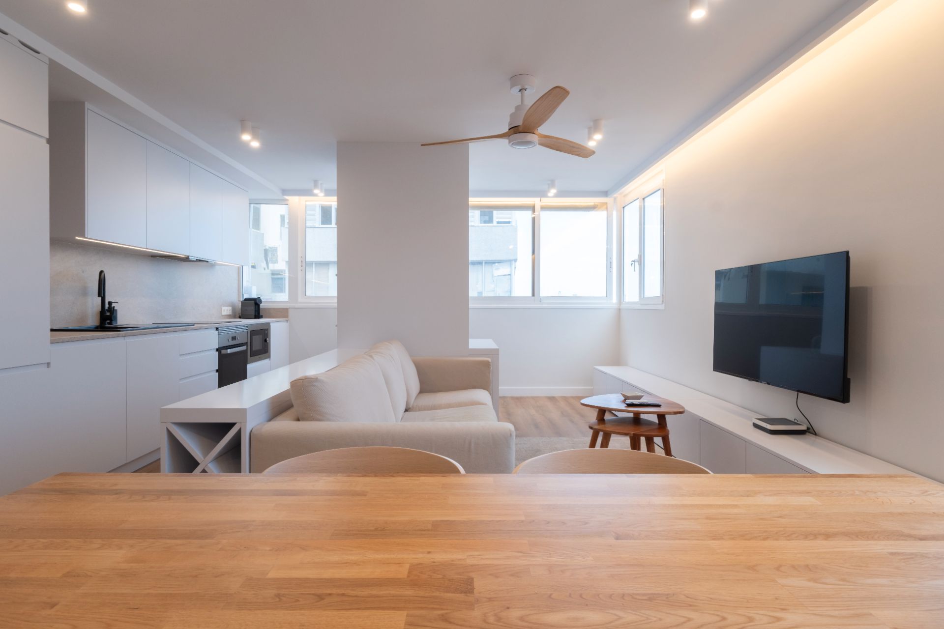 Living room of Flat for sale in Las Palmas de Gran Canaria  with Furnished, Oven and Washing machine