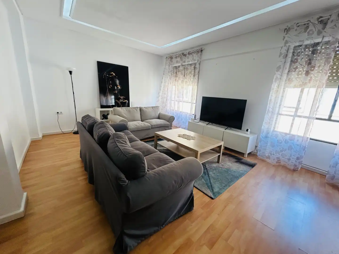 Sala d'estar de Pis en venda en Oliva amb Aire condicionat, Calefacció i Moblat