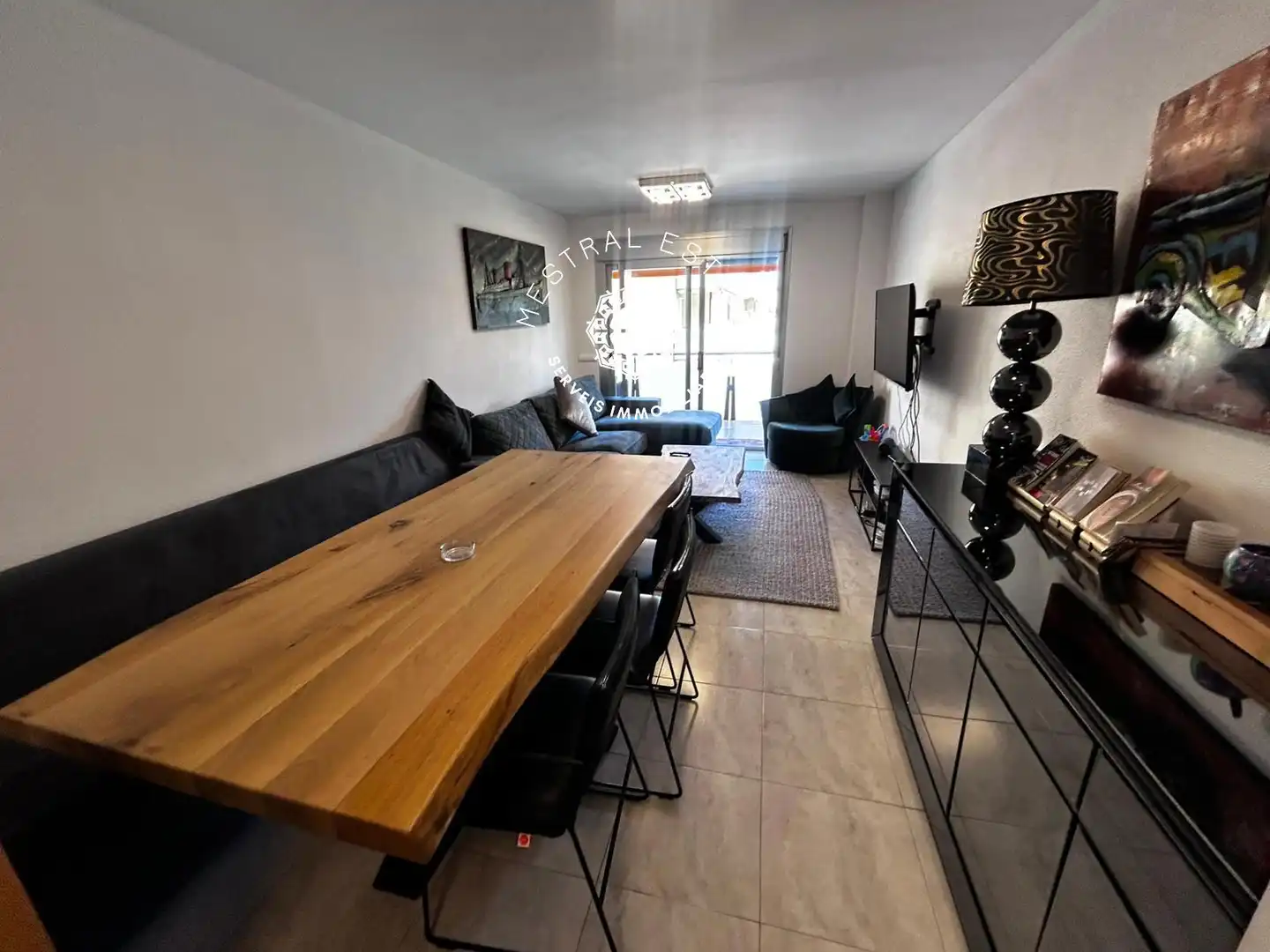 Sala d'estar de Pis en venda en Cambrils amb Aire condicionat, Terrassa i Piscina