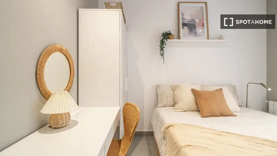 Habitación de Piso para compartir en Barcelona con Aire acondicionado, Calefacción y Terraza