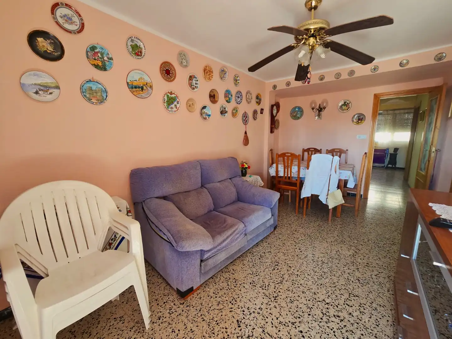 Living room of Flat for sale in Cambrils  with Air Conditioner, Furnished and Oven