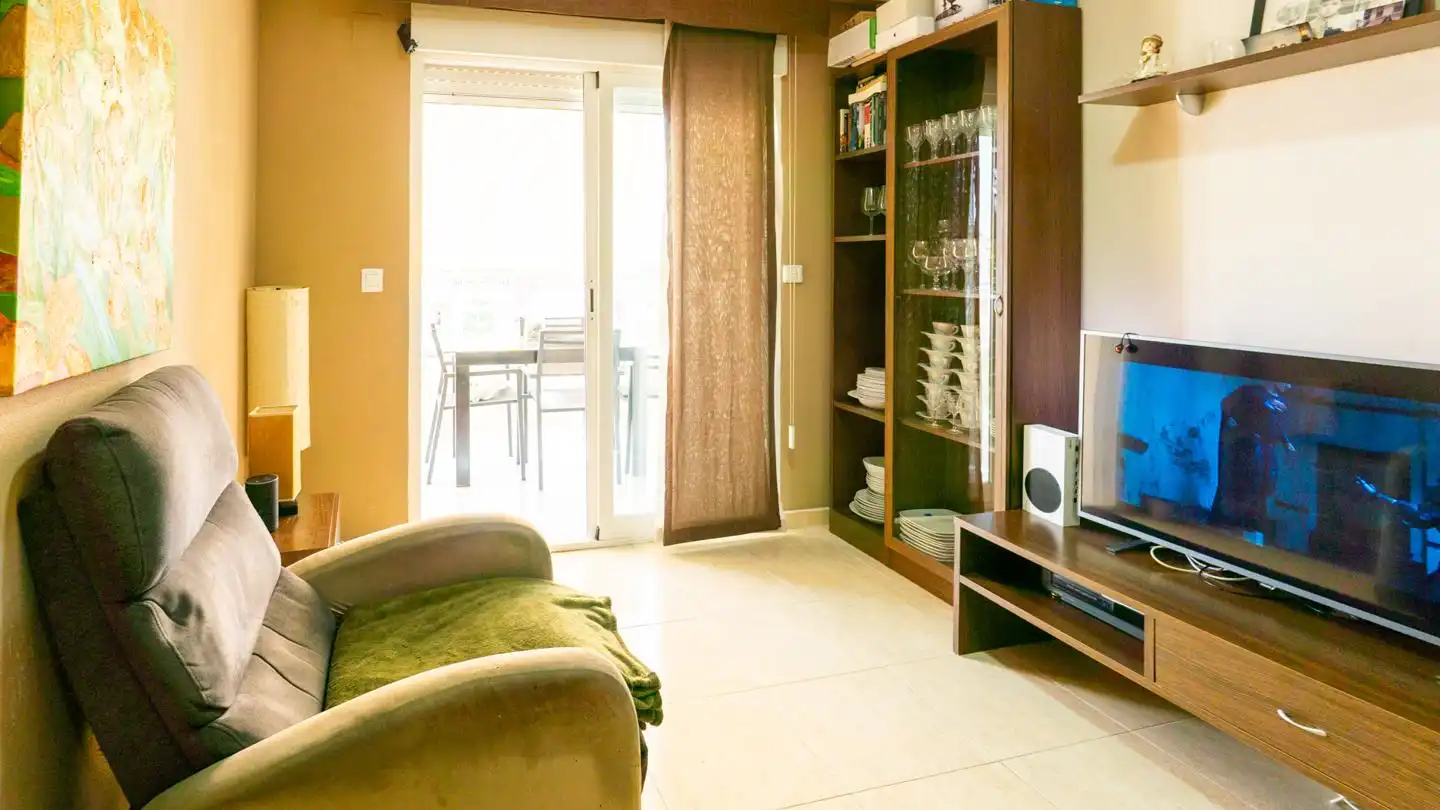 Living room of Flat for sale in Santa Pola  with Terrace and Furnished
