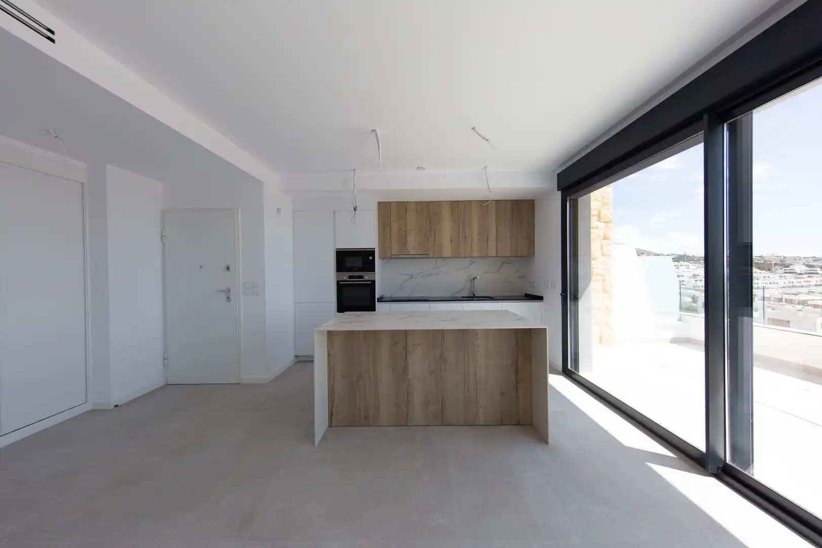 Cocina de Ático de alquiler en Finestrat con Aire acondicionado, Calefacción y Jardín privado