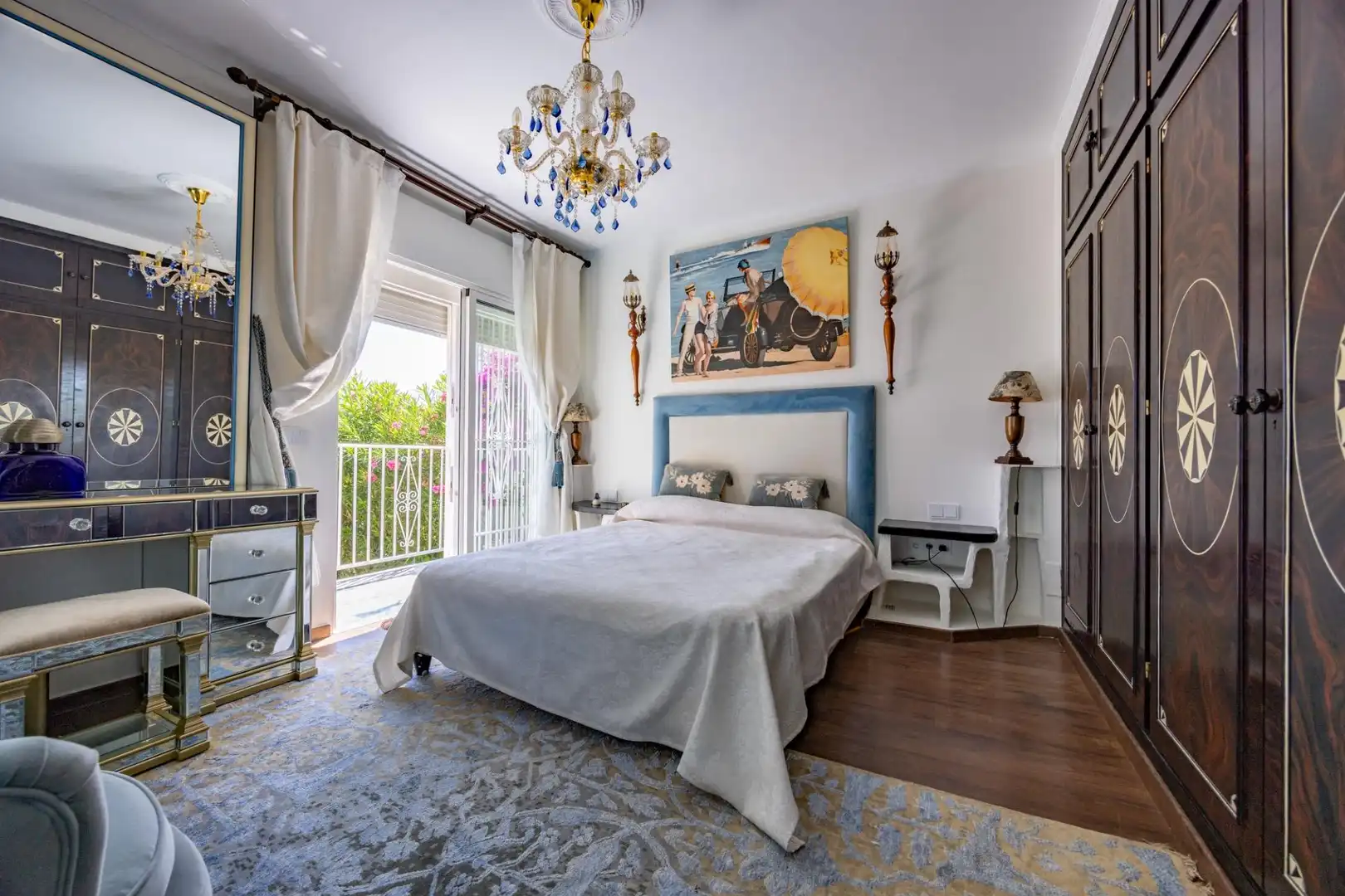 Dormitori de Casa o xalet de lloguer en Marbella amb Aire condicionat, Jardí privat i Terrassa