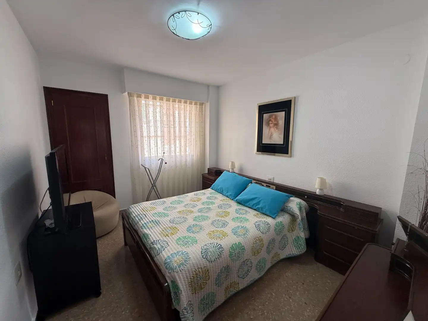 Schlafzimmer von Wohnung zum Verkauf in Valencia mit Klimaanlage und Balkon