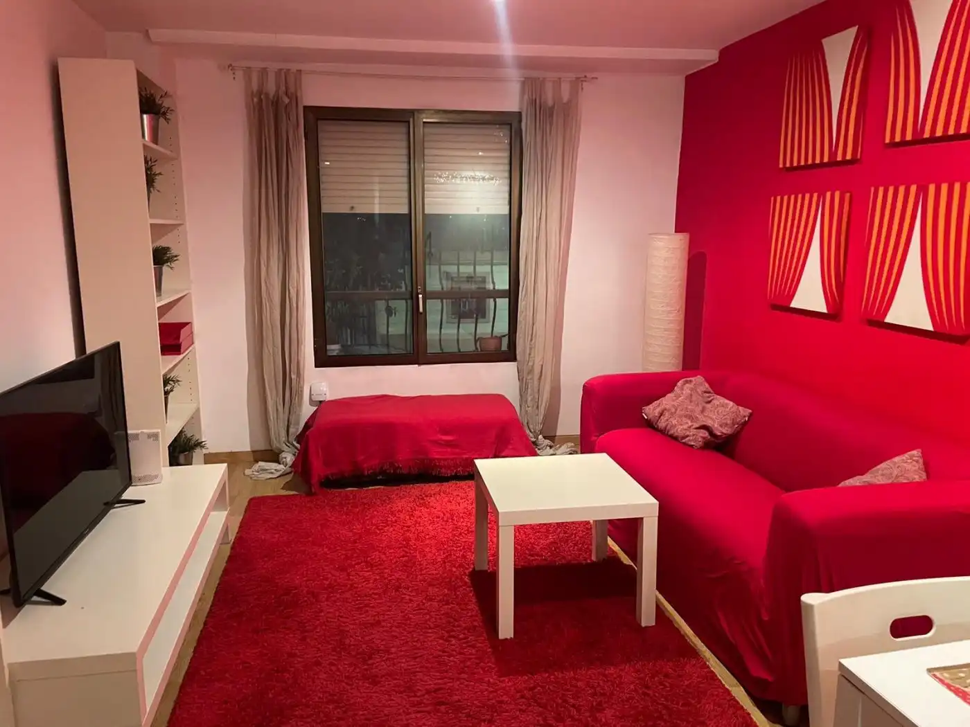 Wohnzimmer von Wohnung zur Miete in Valencia mit Klimaanlage
