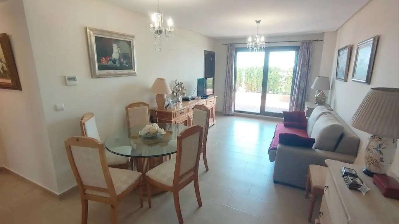 Esszimmer von Erdgeschoss zum Verkauf in Pulpí mit Klimaanlage, Terrasse und Möbliert