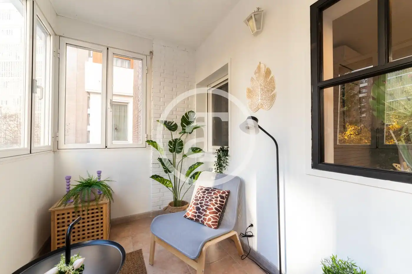 Terrasse von Wohnung zur Miete in Madrid mit Klimaanlage, Möbliert und Ofen