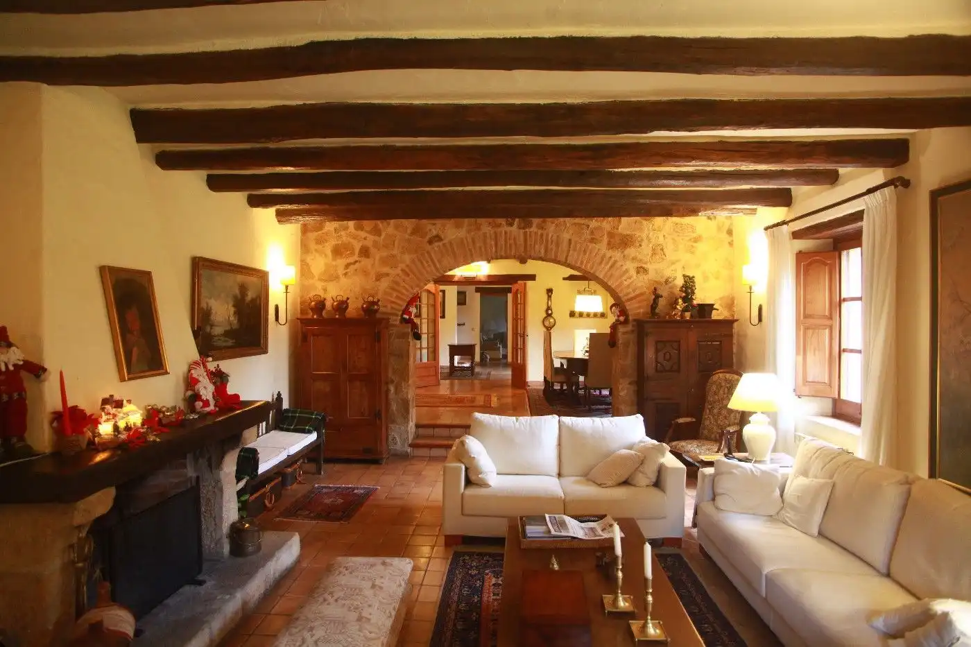 Wohnzimmer von Country house zum Verkauf in Santa Cristina d'Aro mit Terrasse, Abstellraum und Schwimmbad