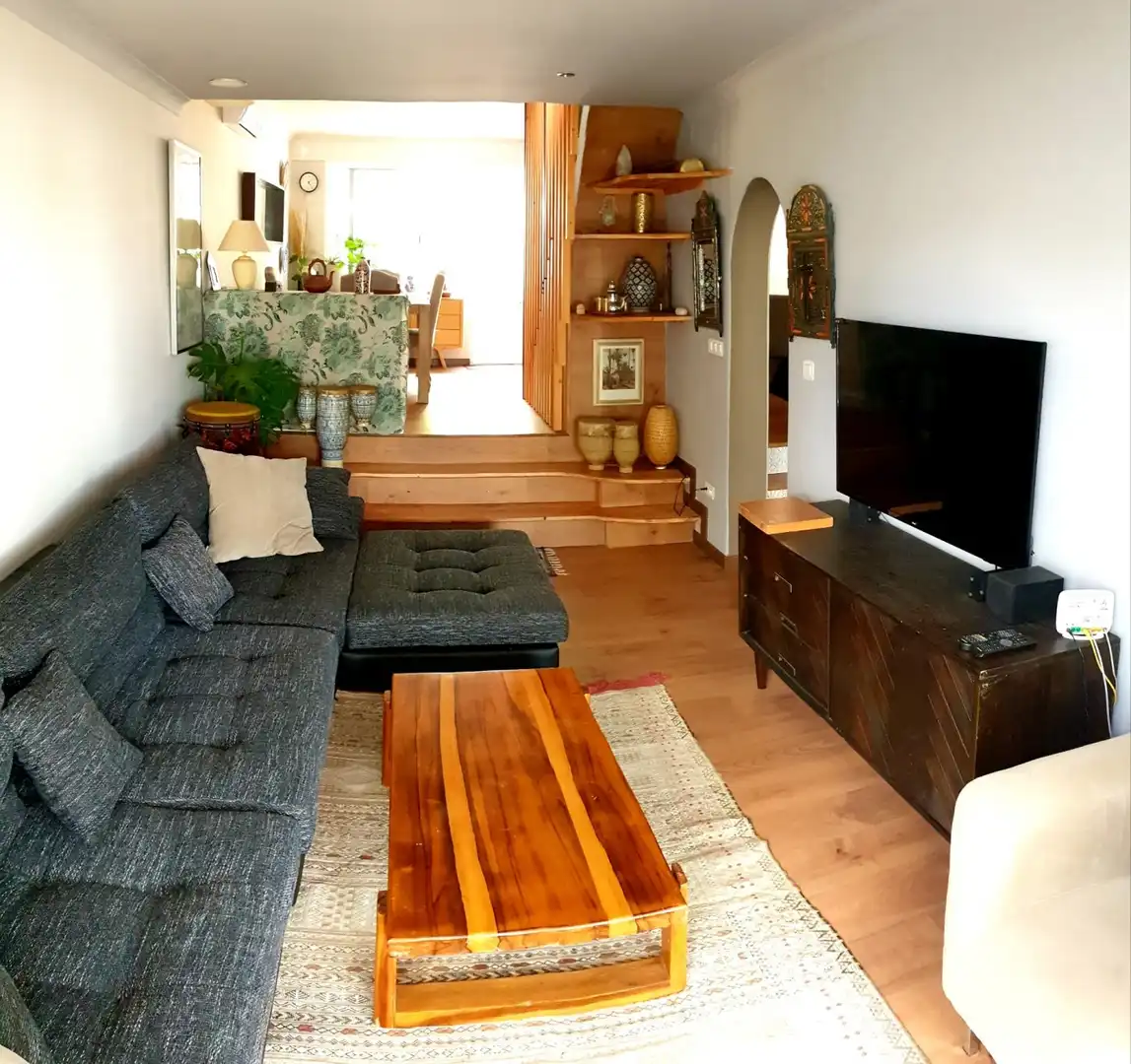 Living room of Houses for sale in Calpe / Calp  with Air Conditioner, Heating and Private garden
