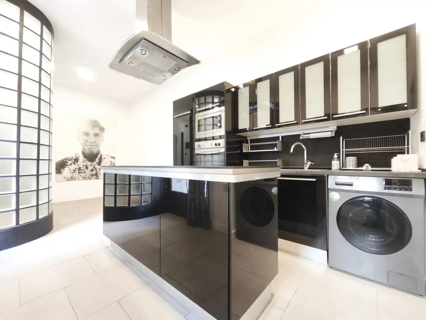 Küche von Loft zur Miete in Madrid mit Klimaanlage, Heizung und Parkett